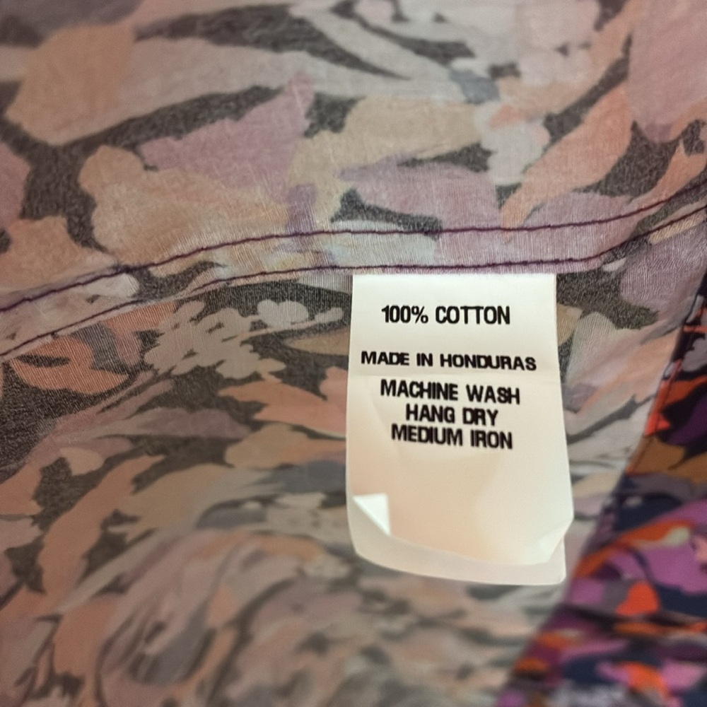 ANN MASHBURN Floral Blouse - Purple and Orange - Picture 6 of 6